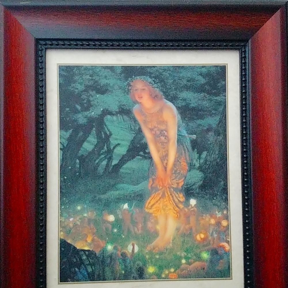 Laminated framed print